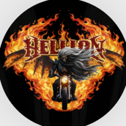 When this drumhead shows up, things get loud. Drumhead cover displaying the Hellion logo in a bold, high-contrast design.