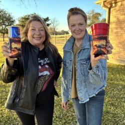Tala and Mandy out spreading Hellion cheer with every beer. Tala and Mandy with Hellion gear.
